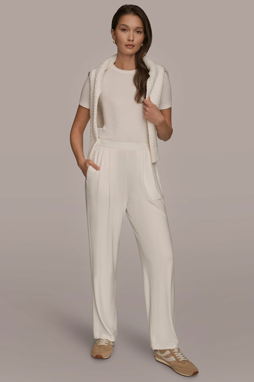 Donna Karan | HIGH-RISE PLEATED PANT