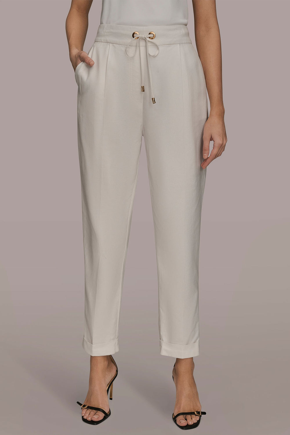 Donna Karan | DRAWSTRING CUFFED PANT
