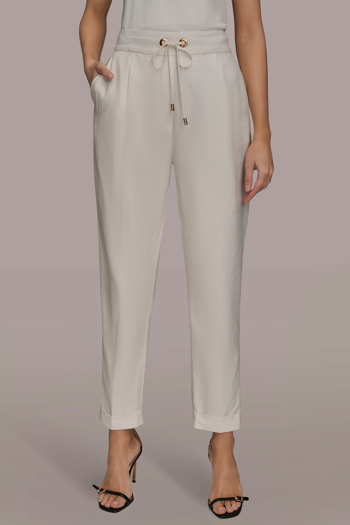 Donna Karan | DRAWSTRING CUFFED PANT