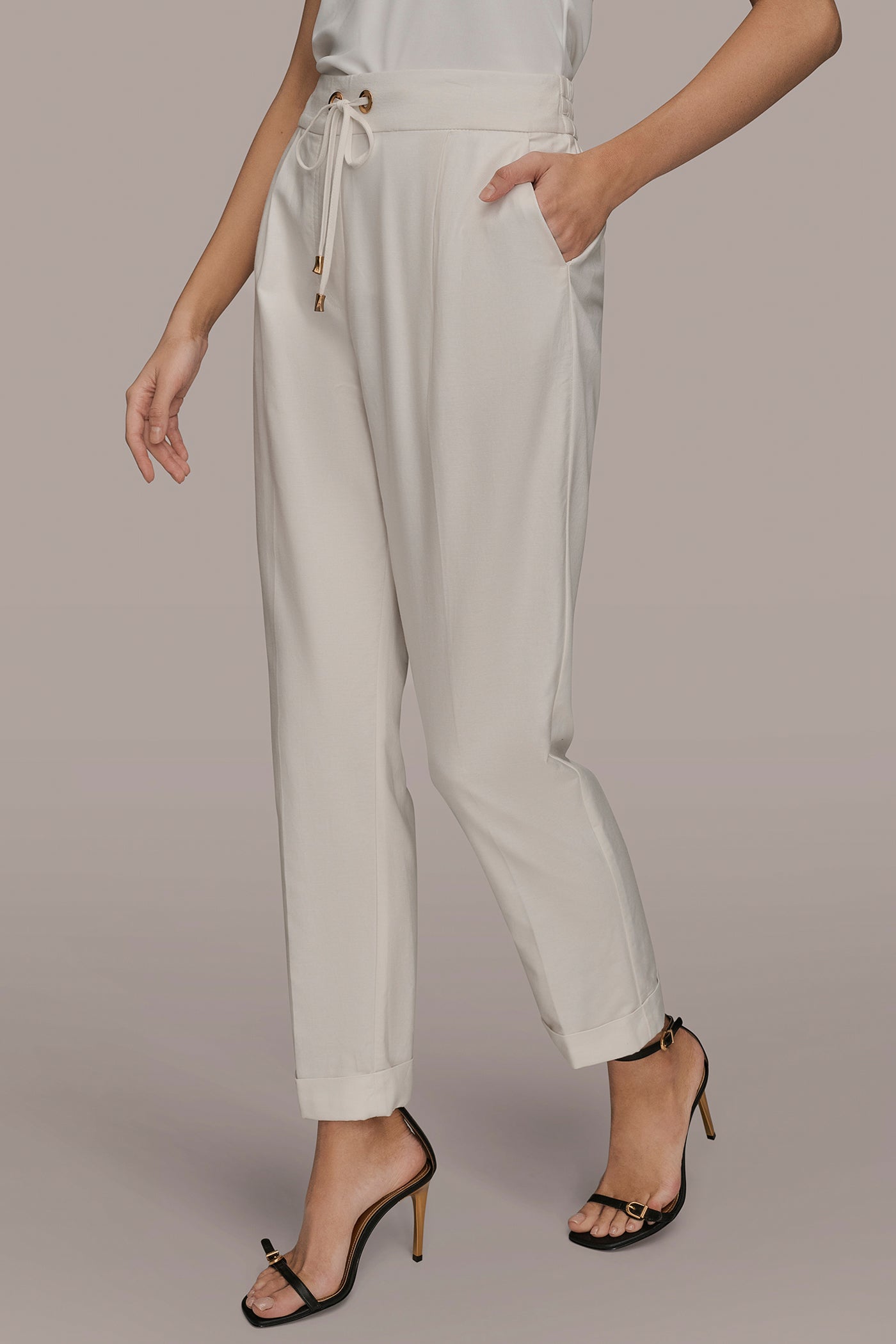 Donna Karan | DRAWSTRING CUFFED PANT