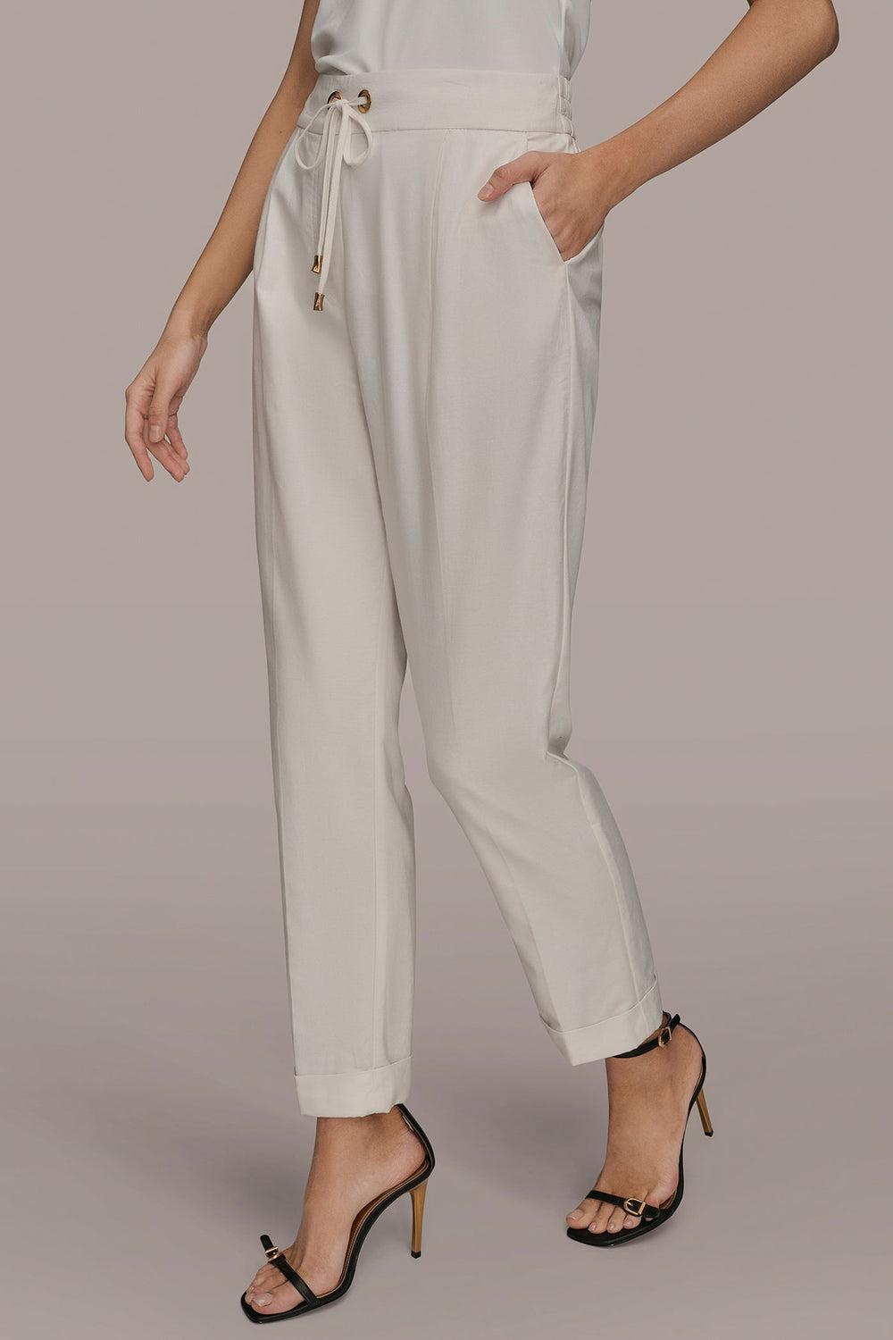 Donna Karan | DRAWSTRING CUFFED PANT