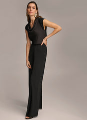 Donna Karan | WIDE LEG FLAT FRONT PANT