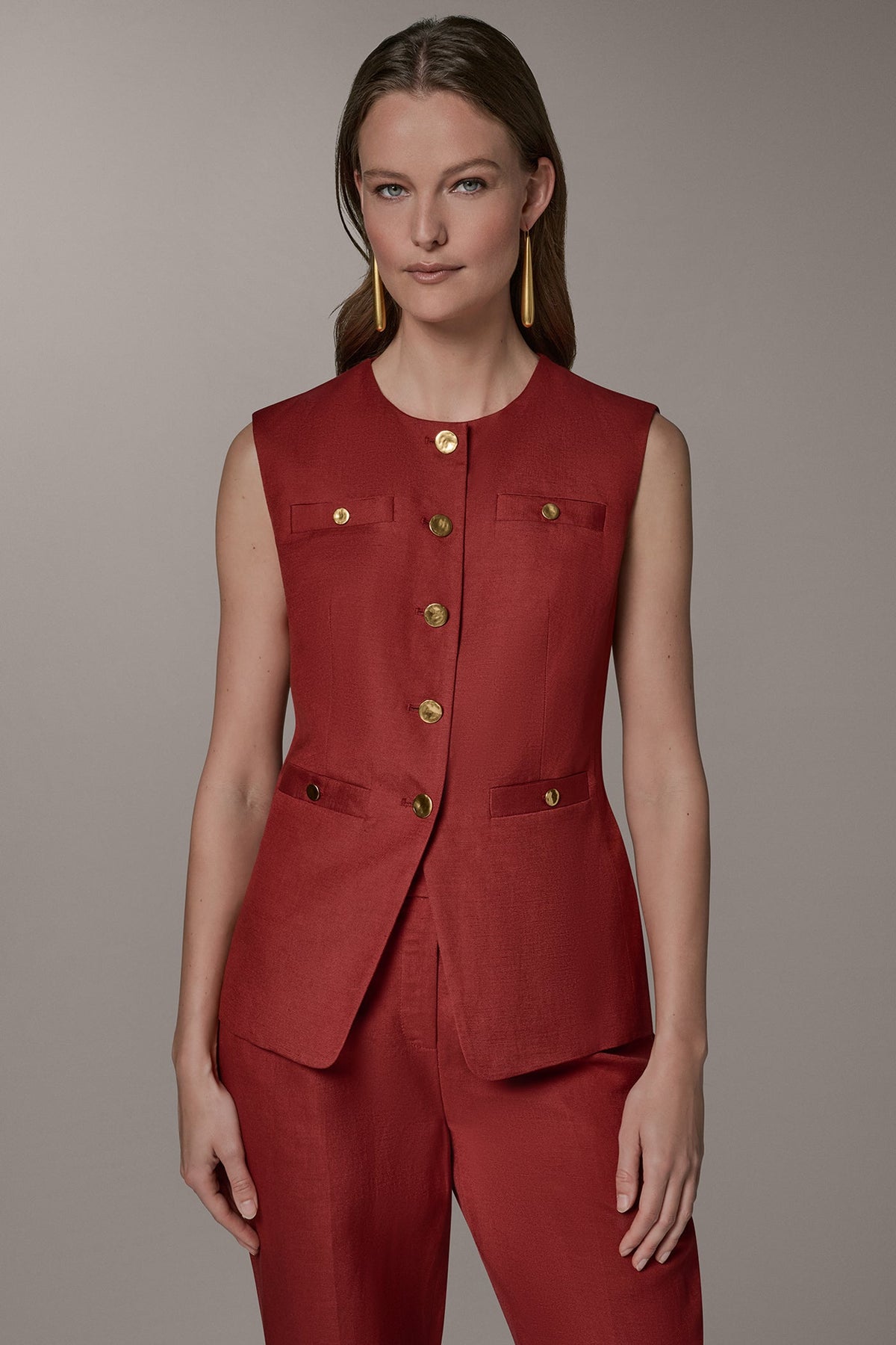 Donna Karan | COLLARLESS VEST