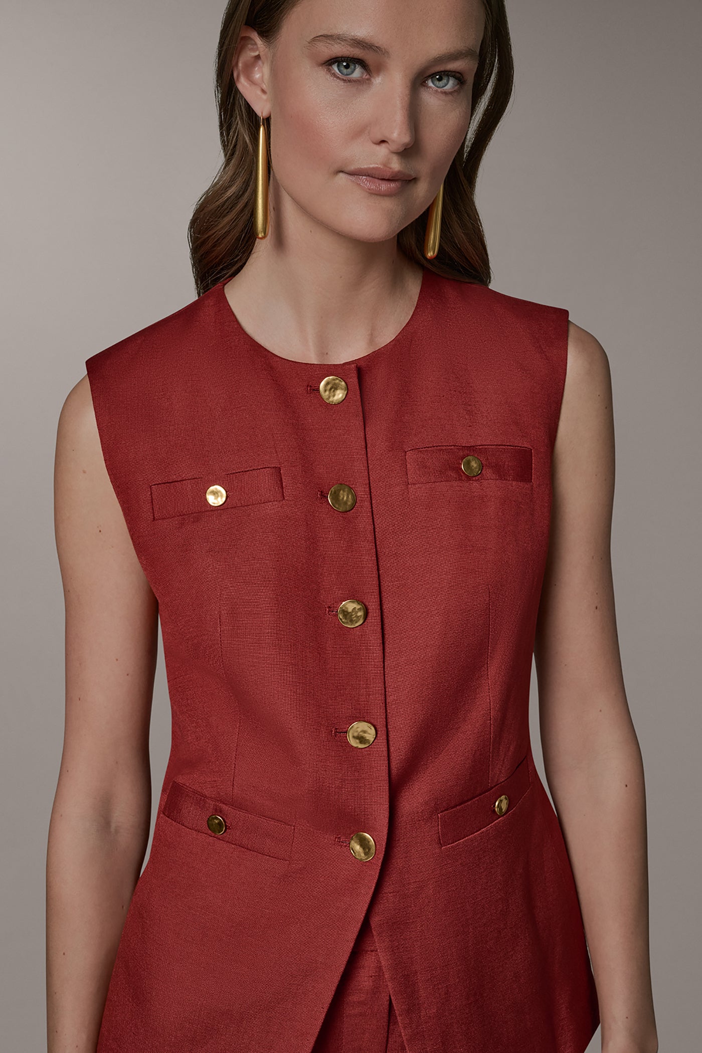 Donna Karan | COLLARLESS VEST