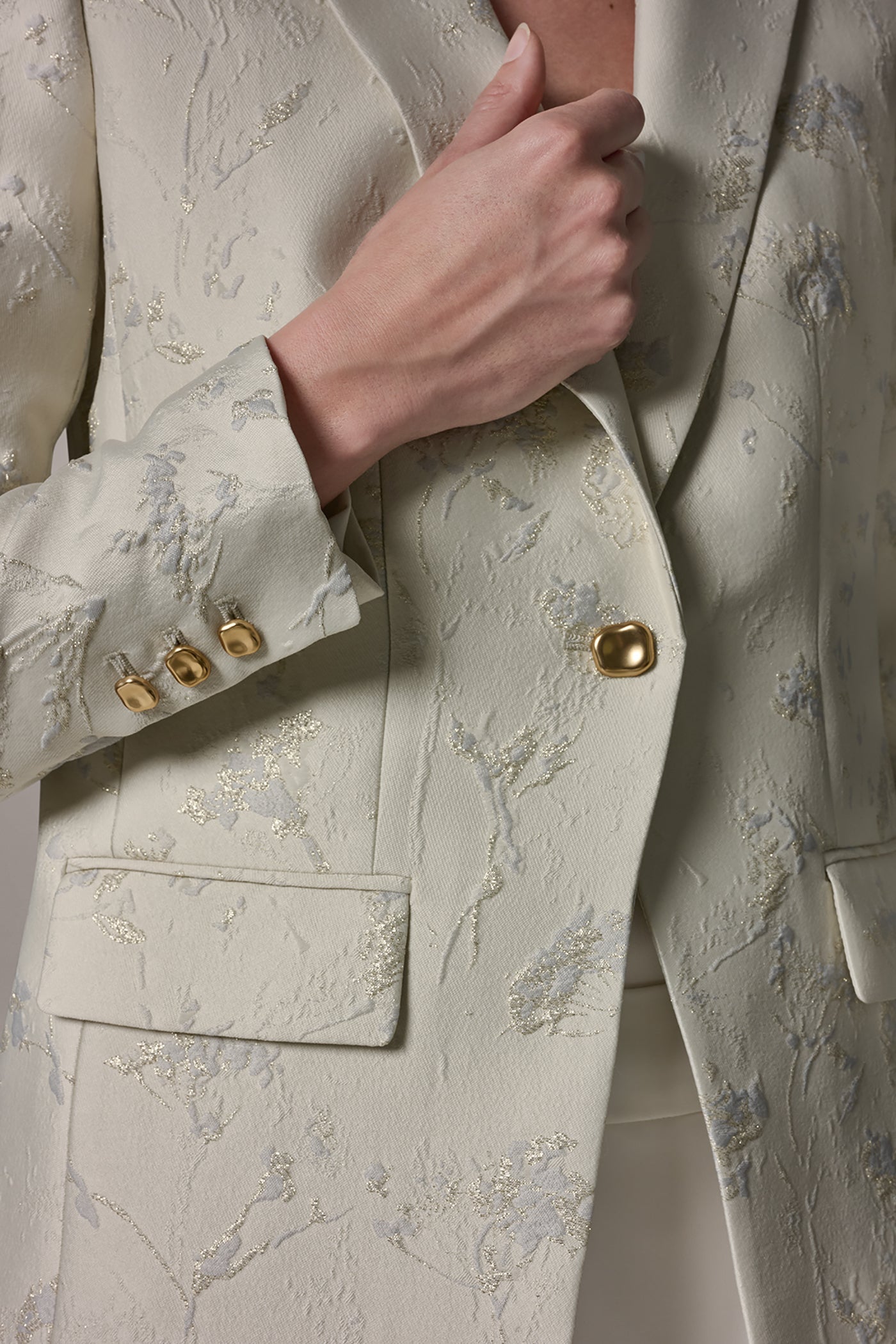 Donna Karan | FLORAL SUIT BLAZER