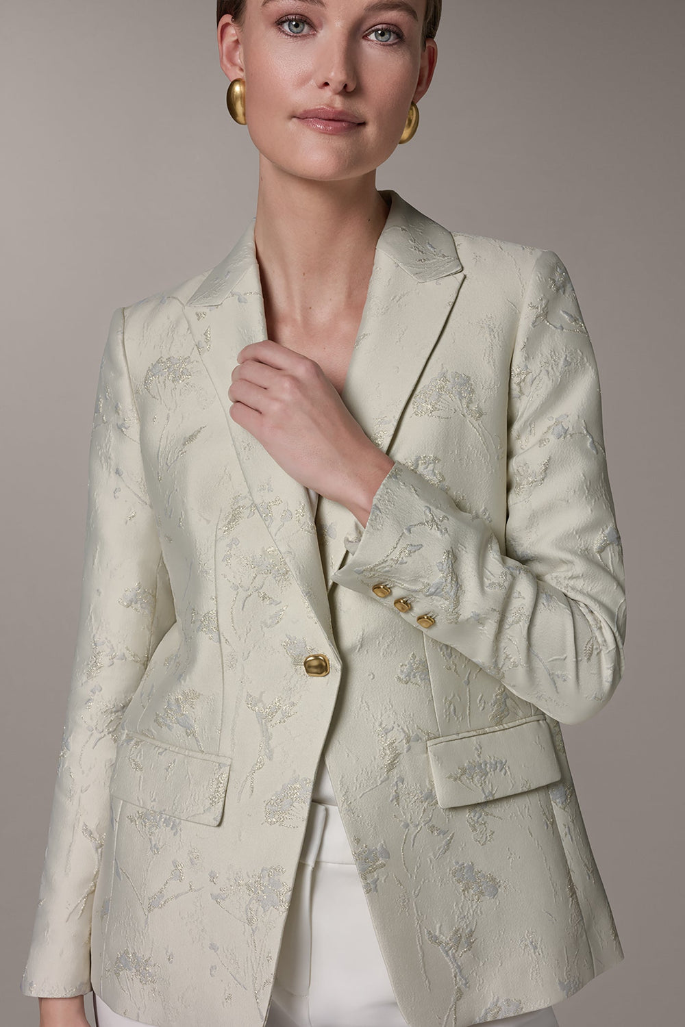 Donna Karan | FLORAL SUIT BLAZER