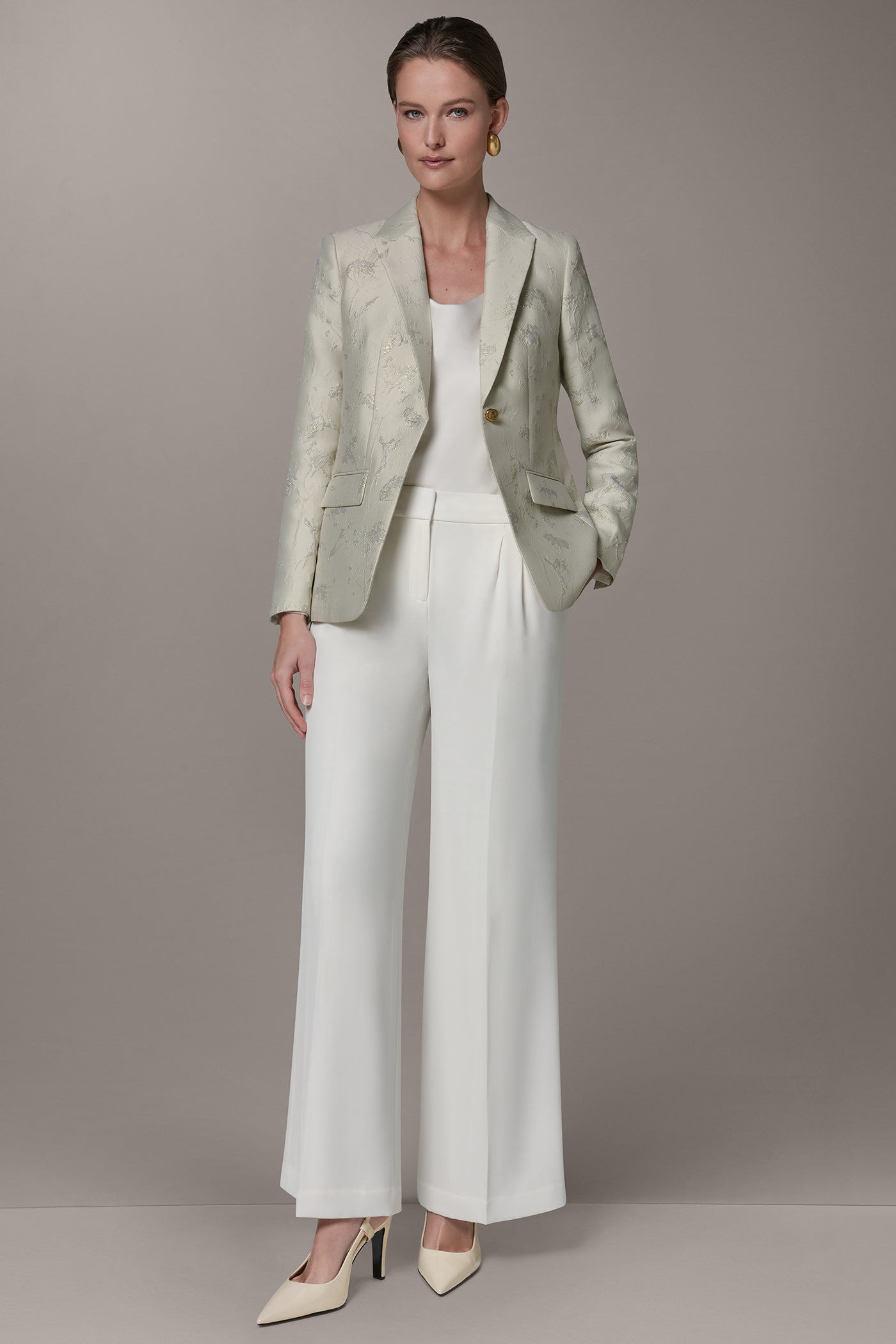 Donna Karan | FLORAL SUIT BLAZER