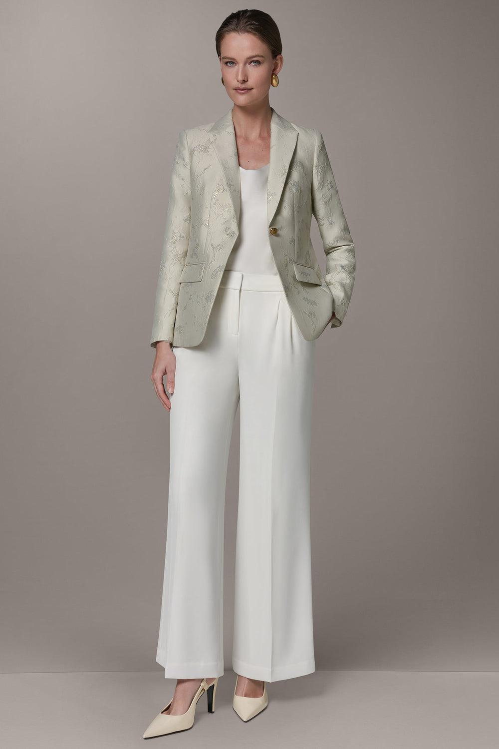 Donna Karan | FLORAL SUIT BLAZER
