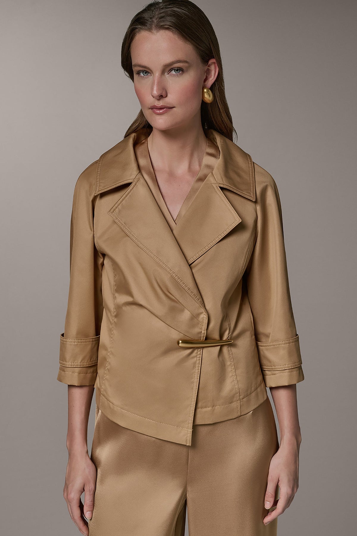 Donna Karan | 3/4 SLEEVE WRAP JACKET