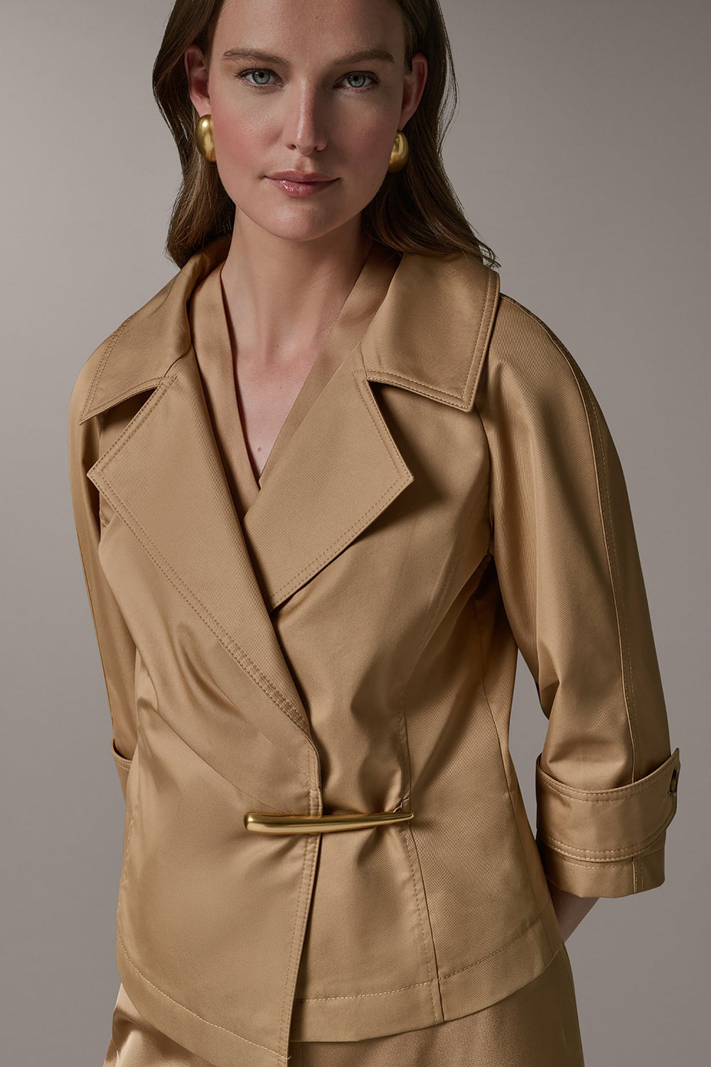 Donna Karan | 3/4 SLEEVE WRAP JACKET