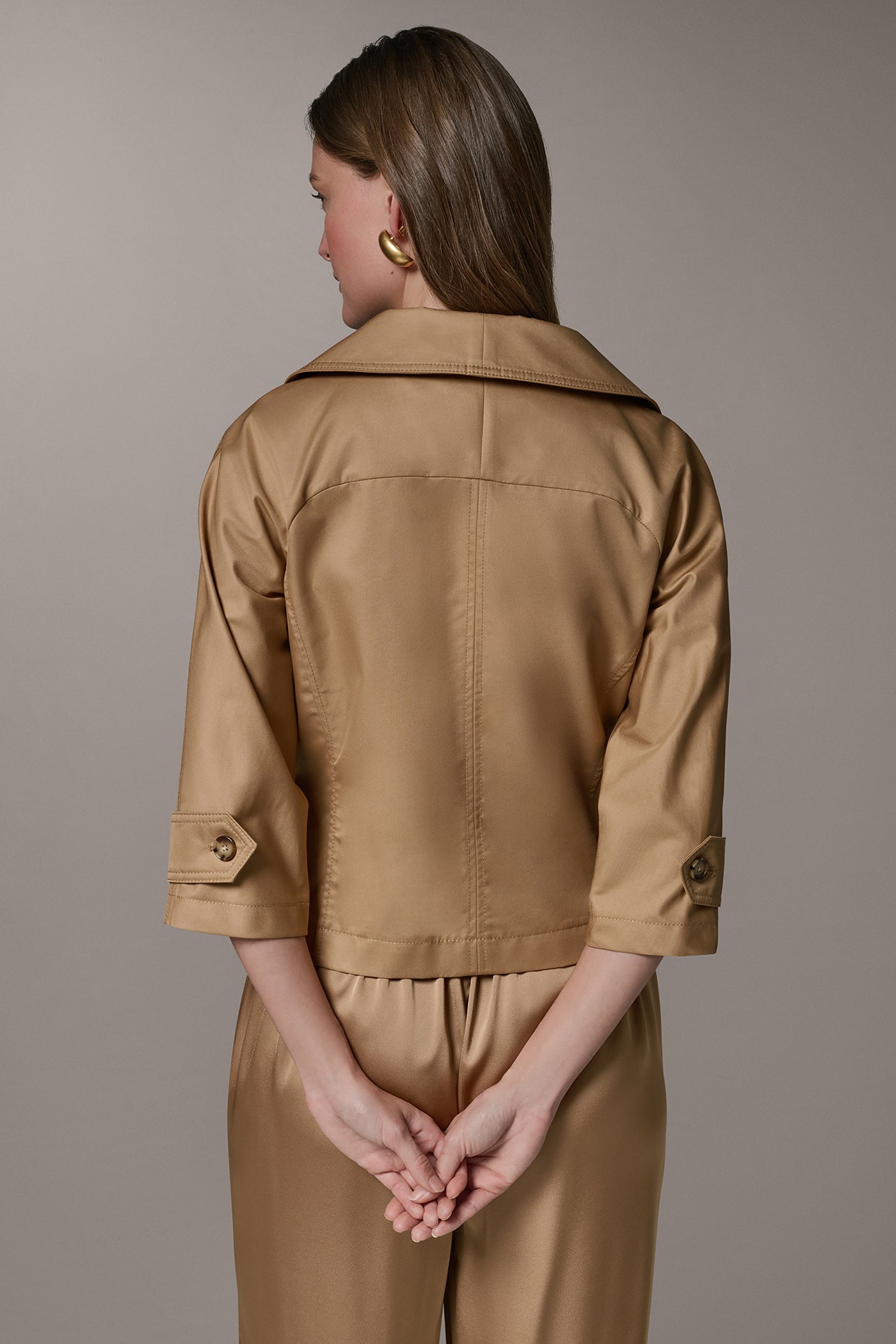 Donna Karan | 3/4 SLEEVE WRAP JACKET