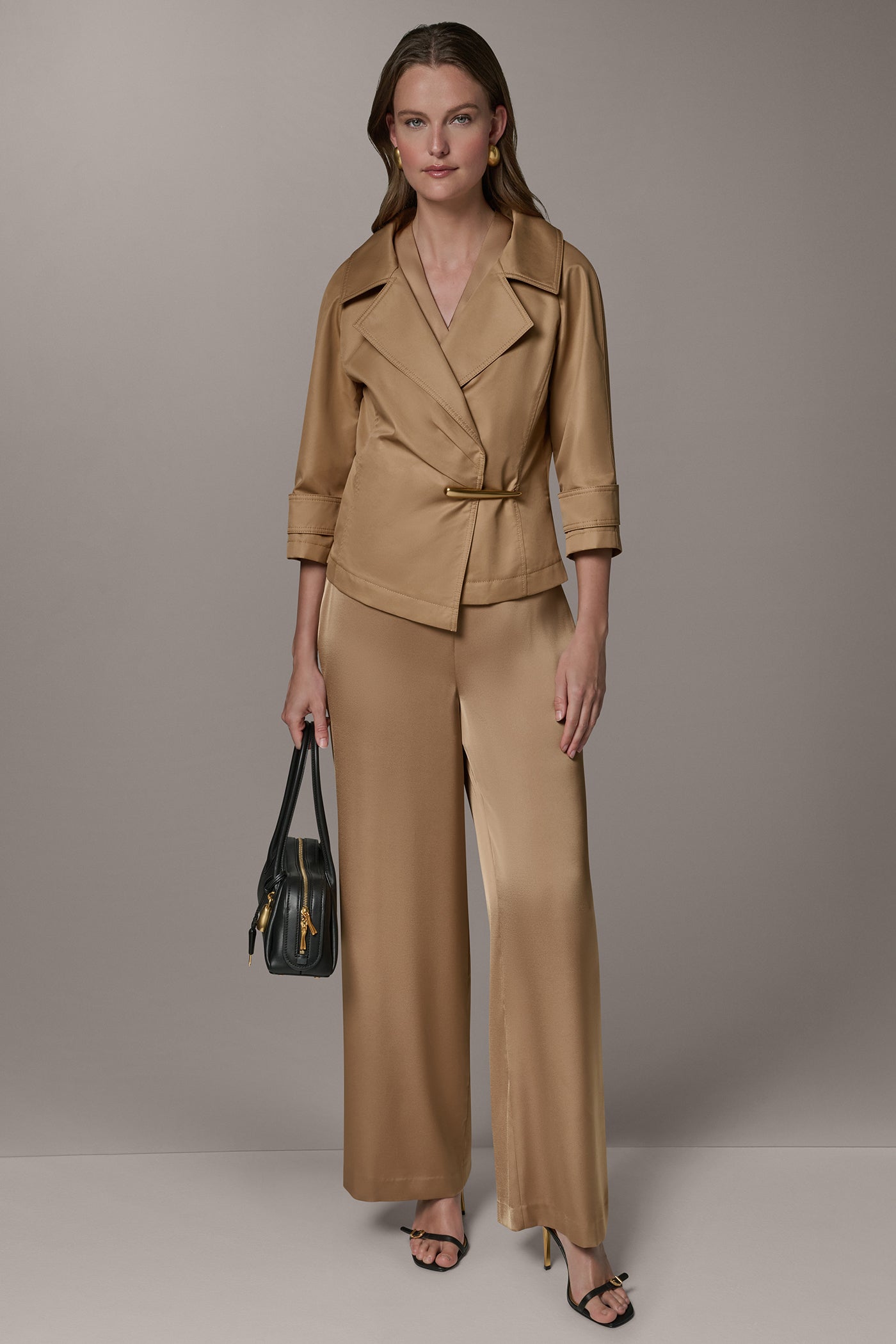 Donna Karan | 3/4 SLEEVE WRAP JACKET