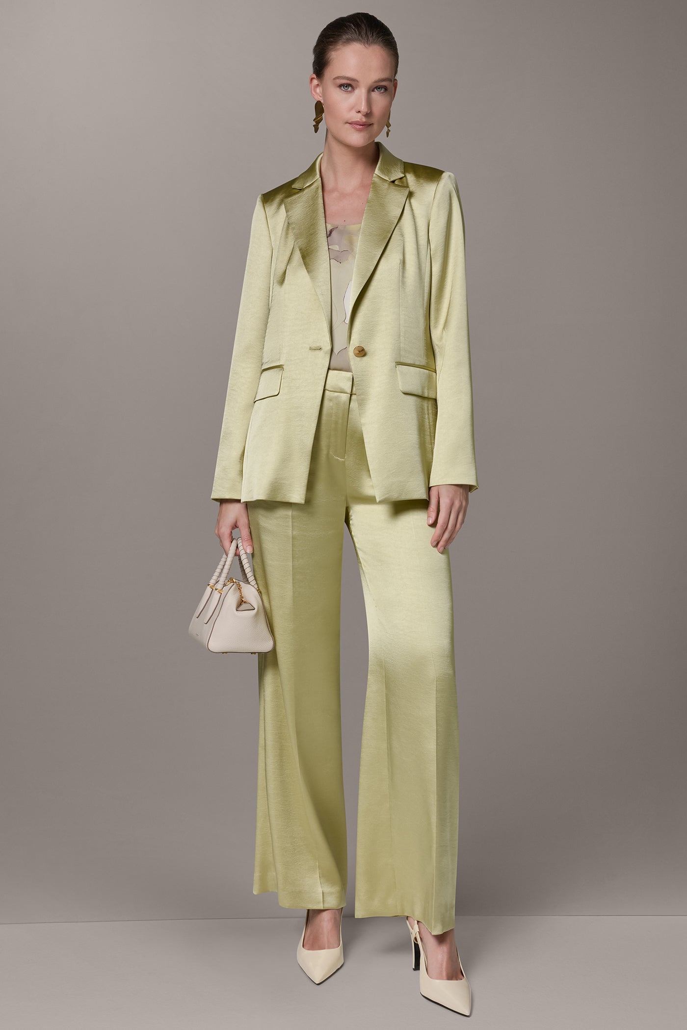 Donna Karan | ONE BUTTON SUIT BLAZER