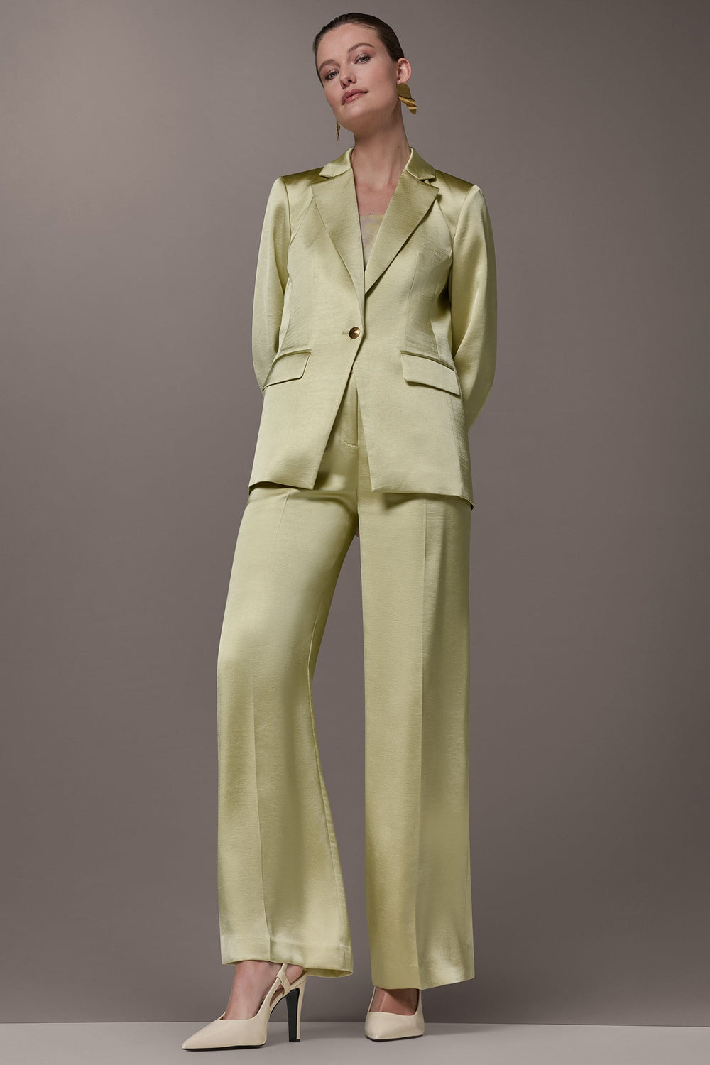 Donna Karan | ONE BUTTON SUIT BLAZER