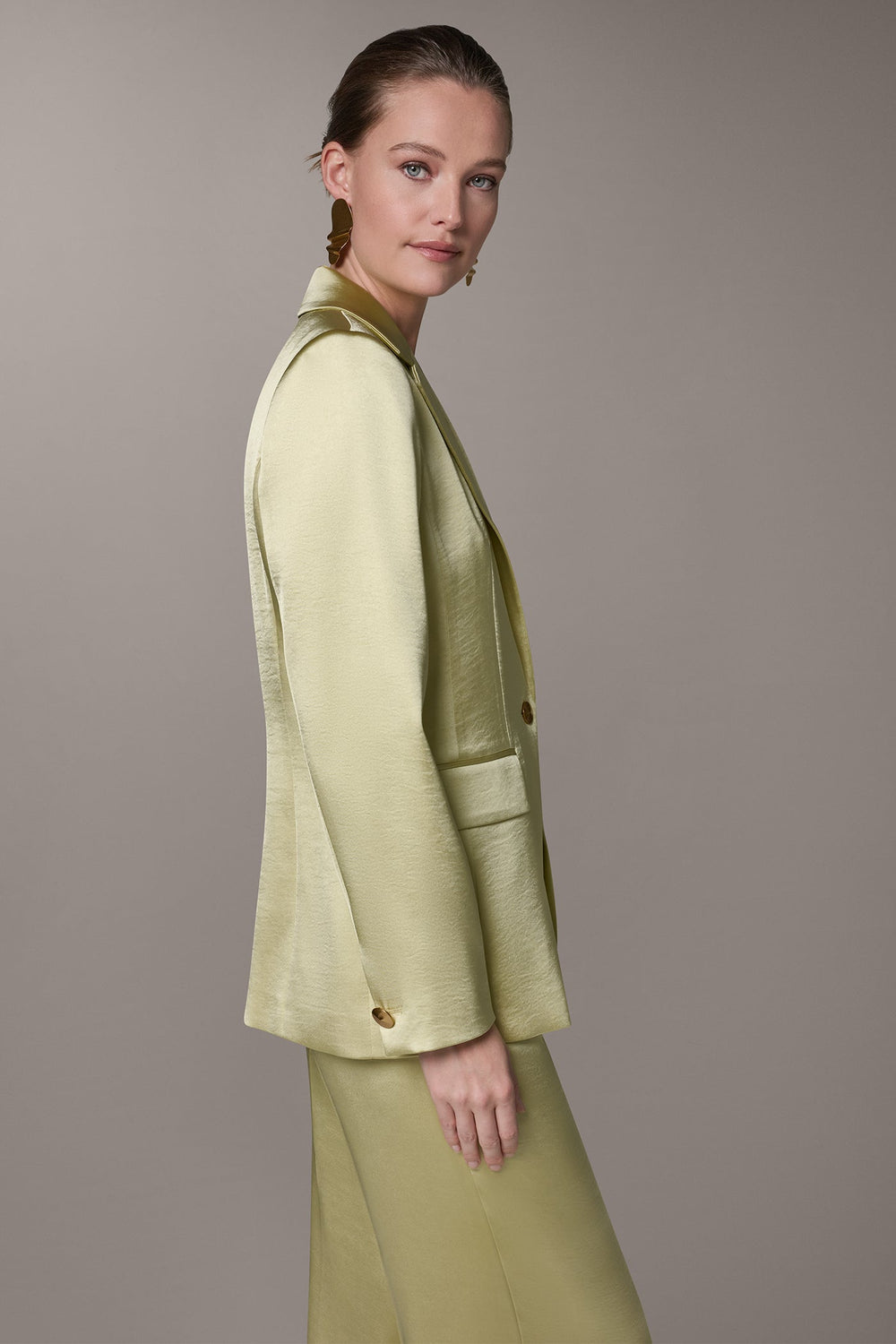 Donna Karan | ONE BUTTON SUIT BLAZER