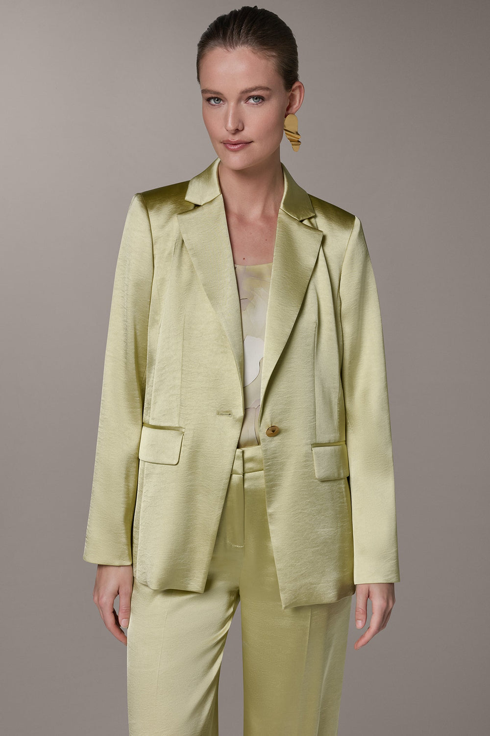Donna Karan | ONE BUTTON SUIT BLAZER