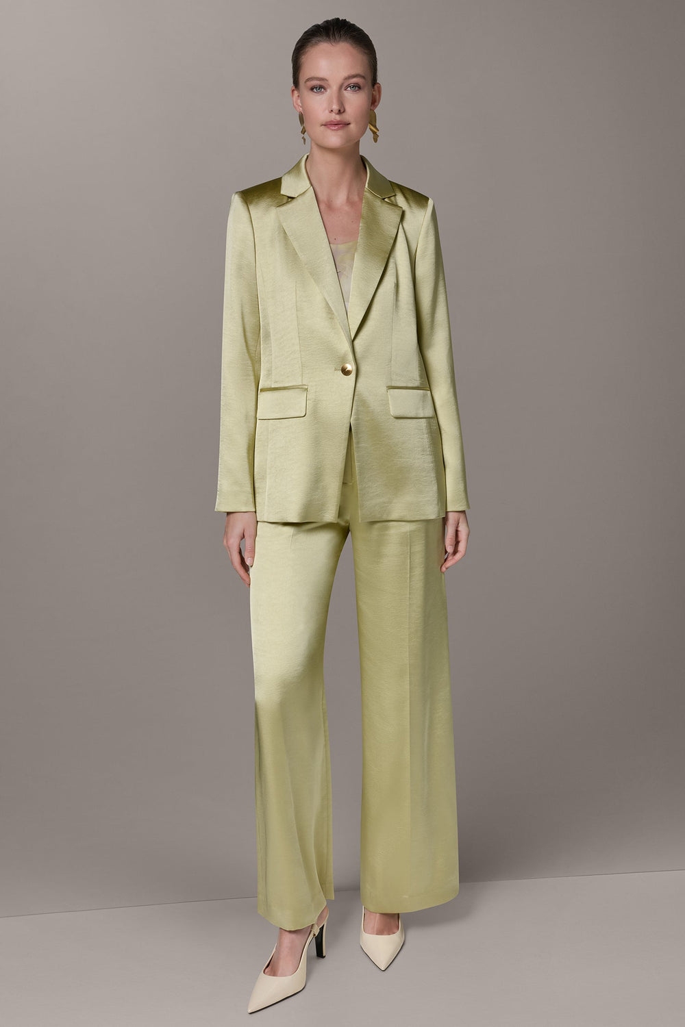 Donna Karan | ONE BUTTON SUIT BLAZER