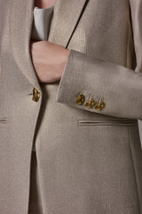 Donna Karan | METALLIC SUIT BLAZER