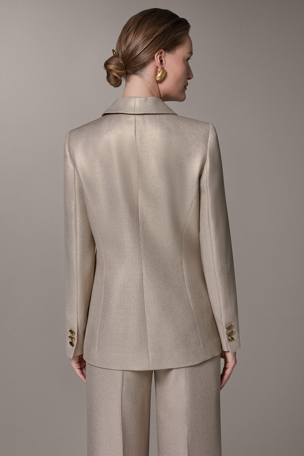 Donna Karan | METALLIC SUIT BLAZER
