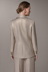 Donna Karan | METALLIC SUIT BLAZER