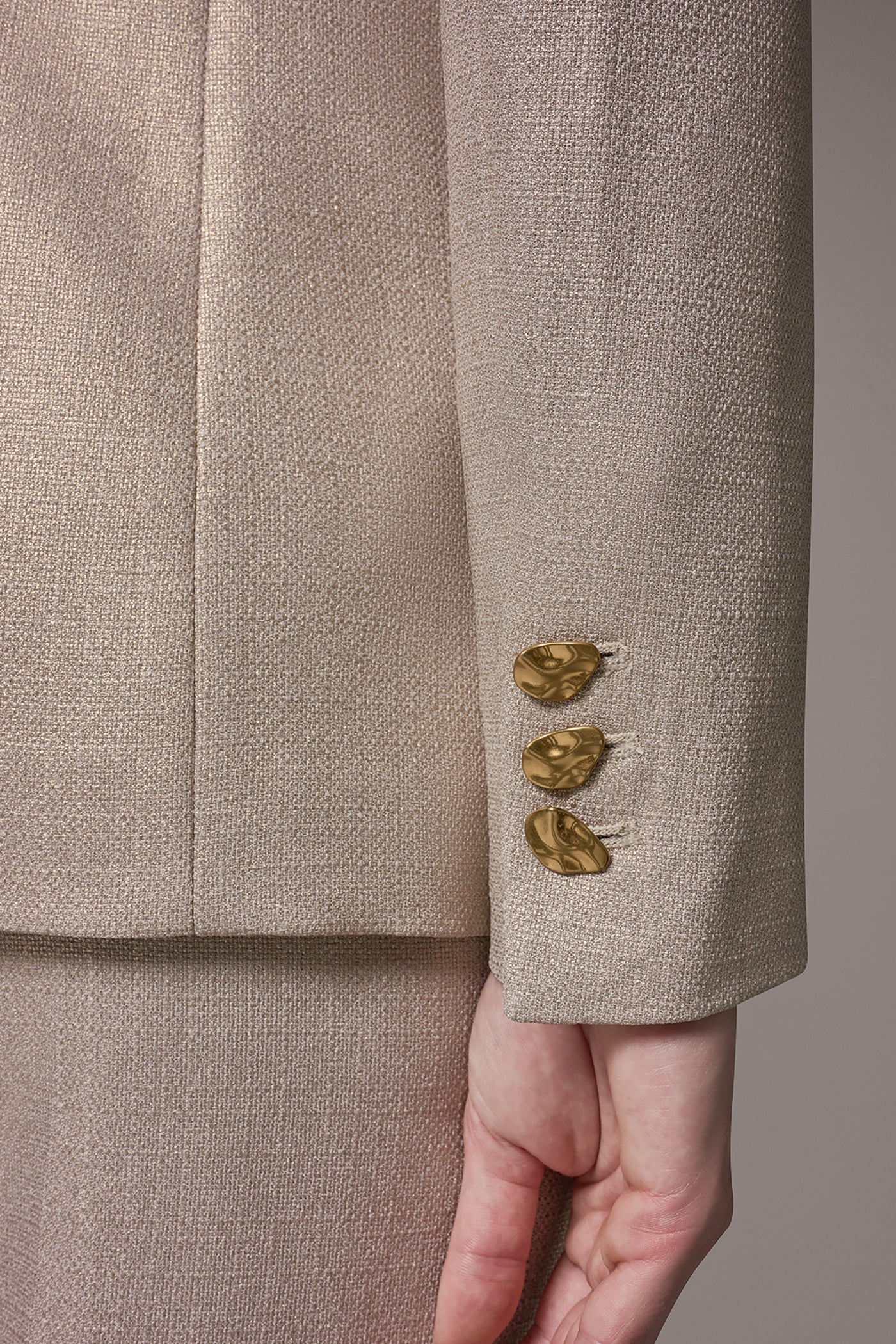 Donna Karan | METALLIC SUIT BLAZER