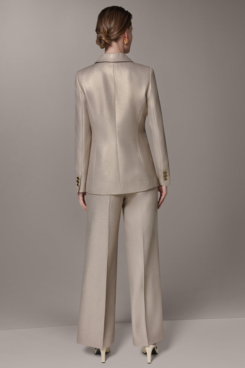 Donna Karan | METALLIC SUIT BLAZER