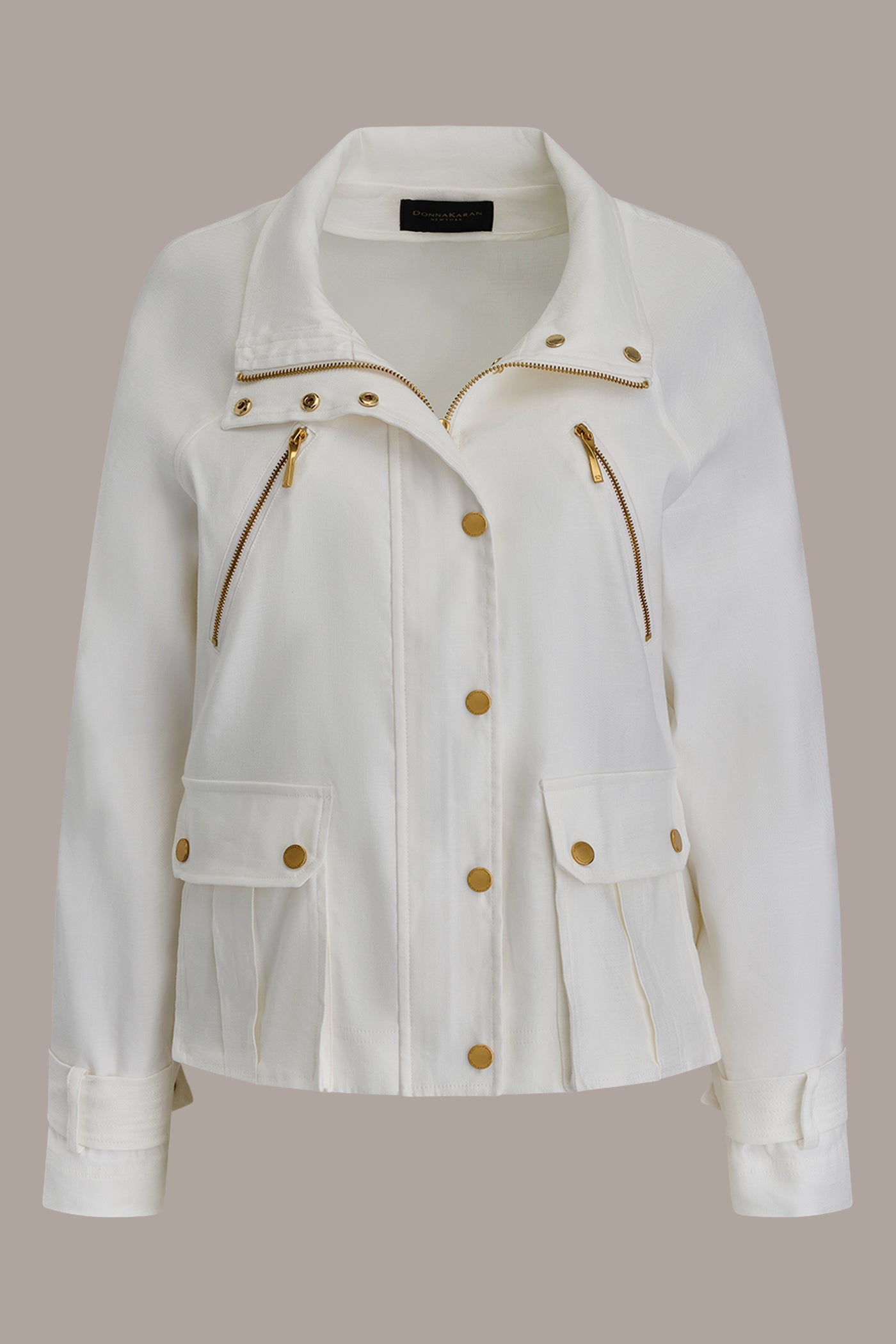 Donna Karan | LINEN-BLEND UTILITY JACKET