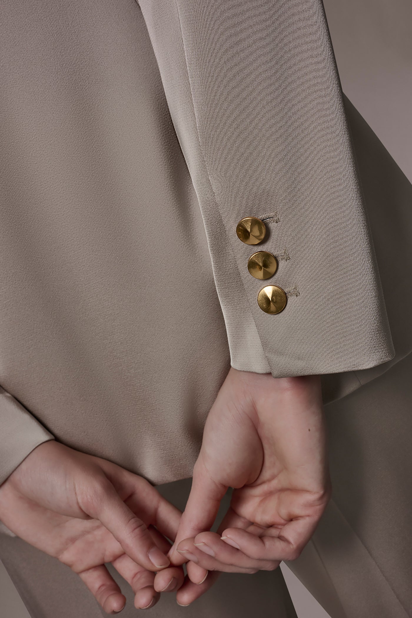 Donna Karan | SATIN ONE-BUTTON SUIT BLAZER