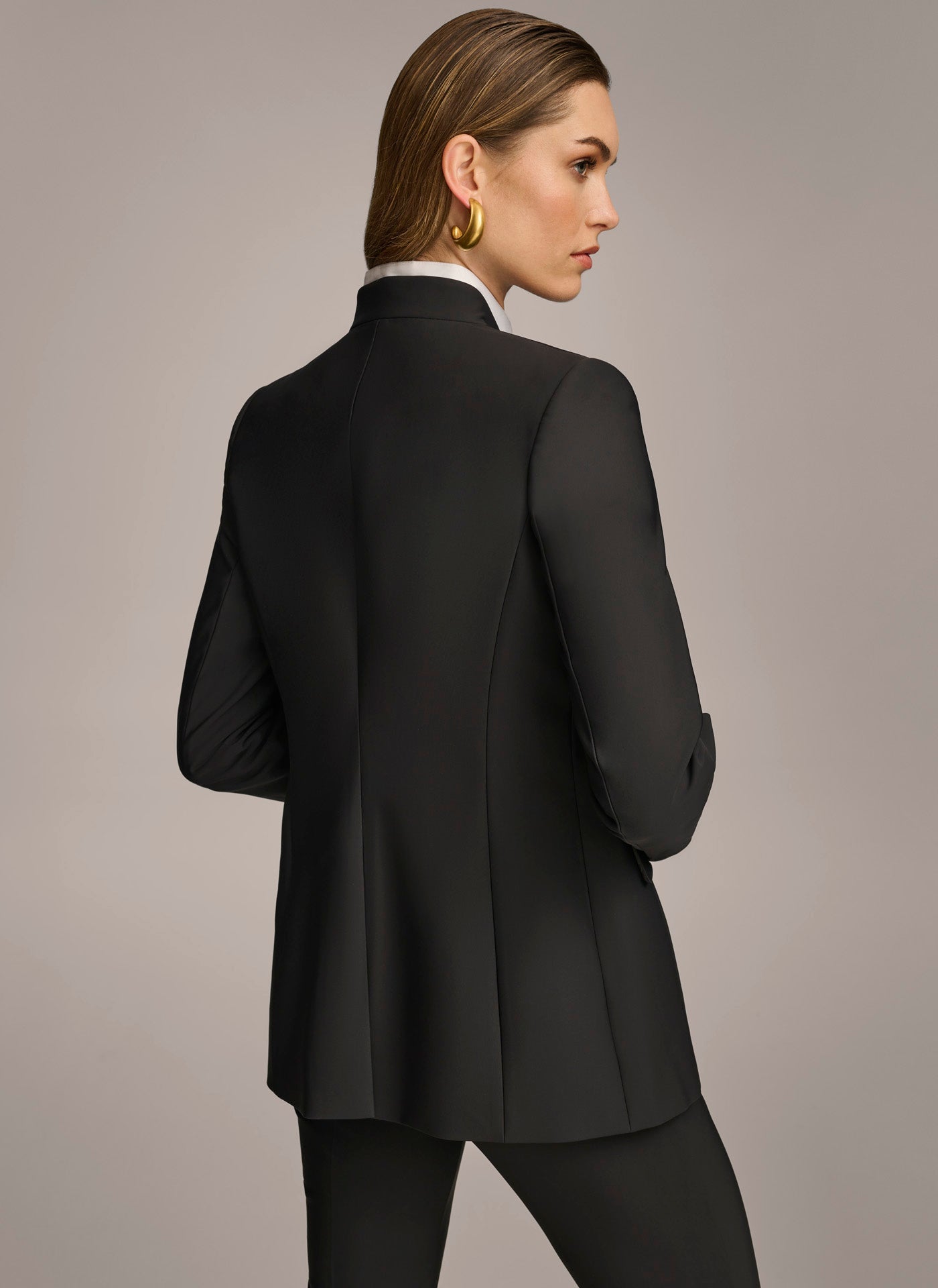 Donna Karan | JACKET WITH BUTTON DETAILS ON SLEEVE