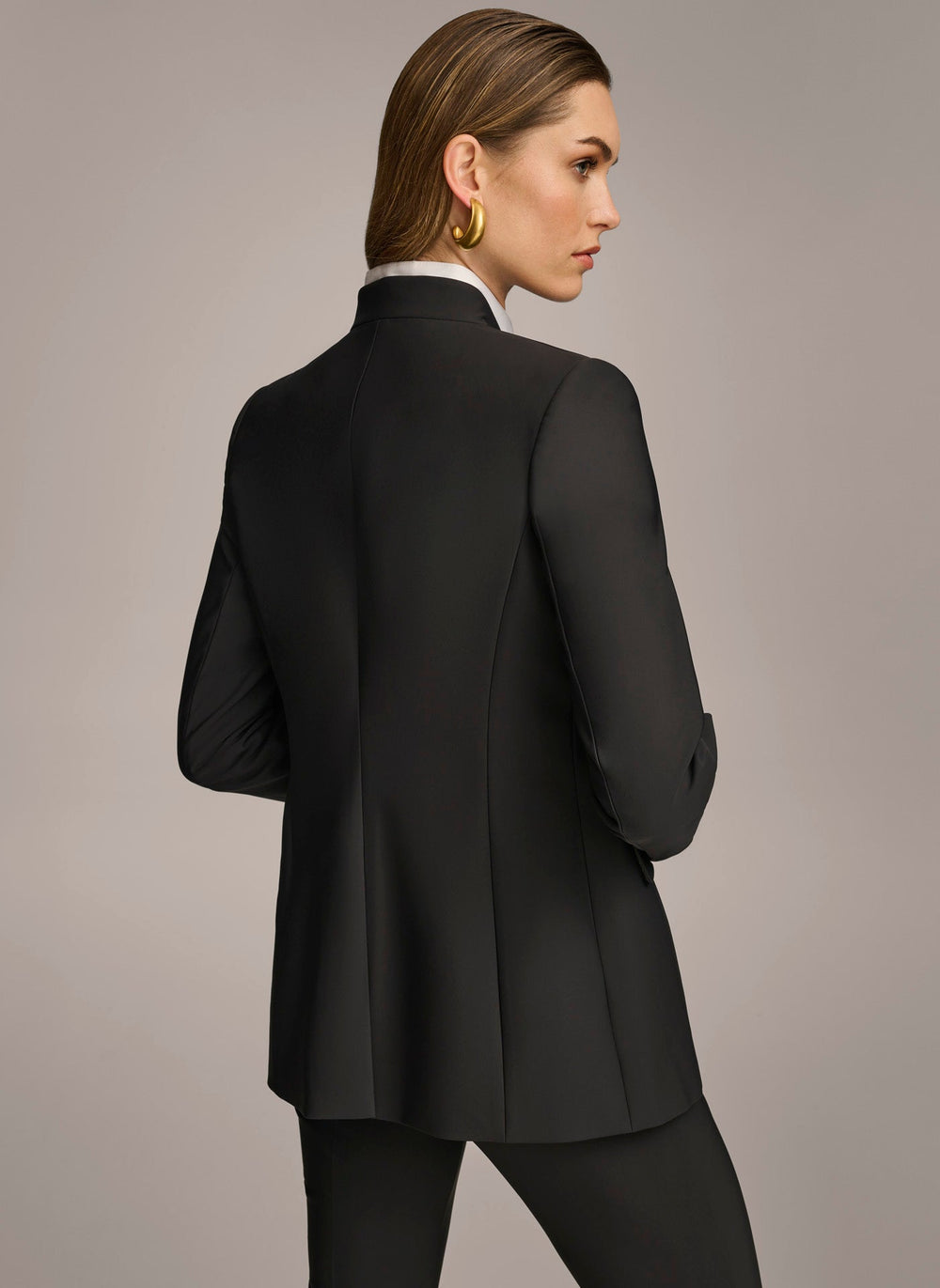 Donna Karan | JACKET WITH BUTTON DETAILS ON SLEEVE
