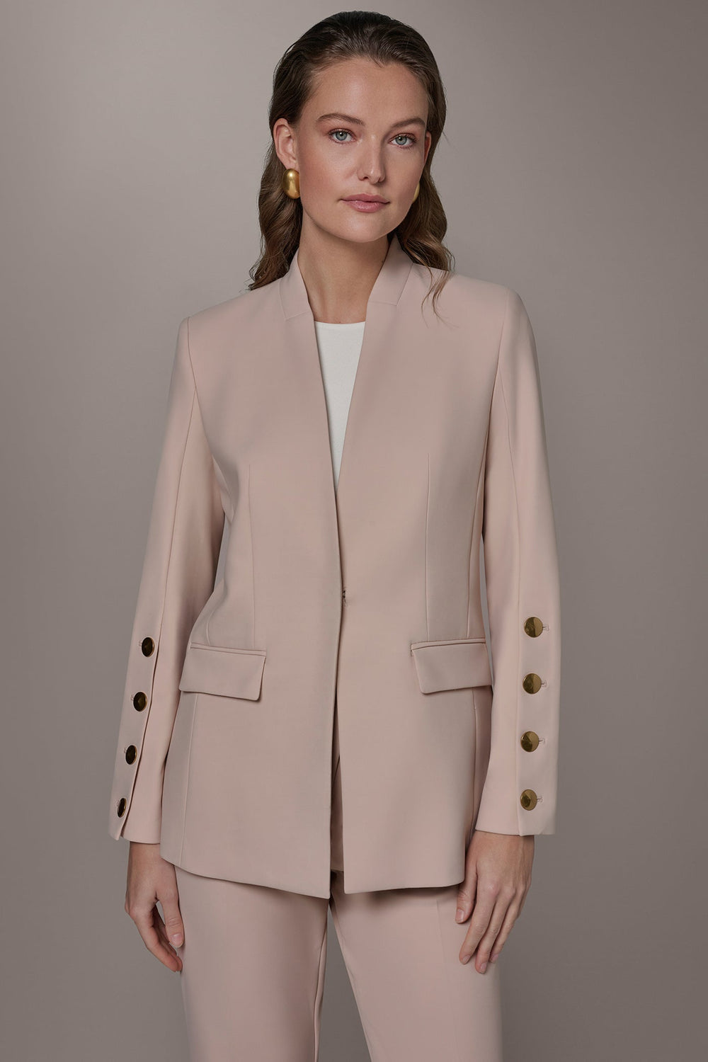 Donna Karan | BUTTON SLEEVE SUIT BLAZER