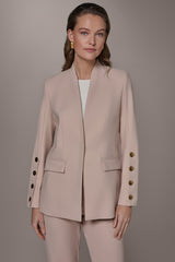 Donna Karan | BUTTON SLEEVE SUIT BLAZER
