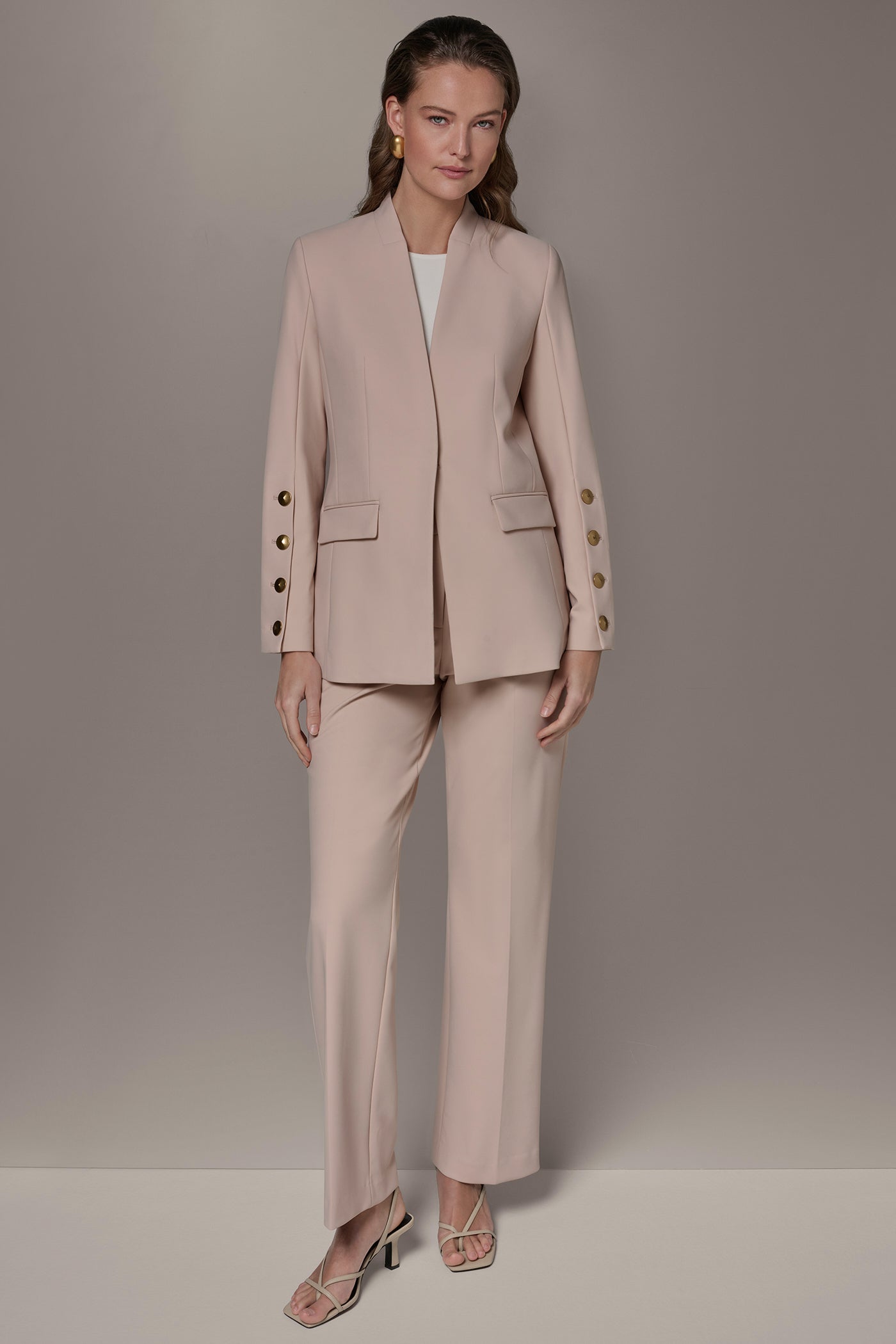 Donna Karan | BUTTON SLEEVE SUIT BLAZER