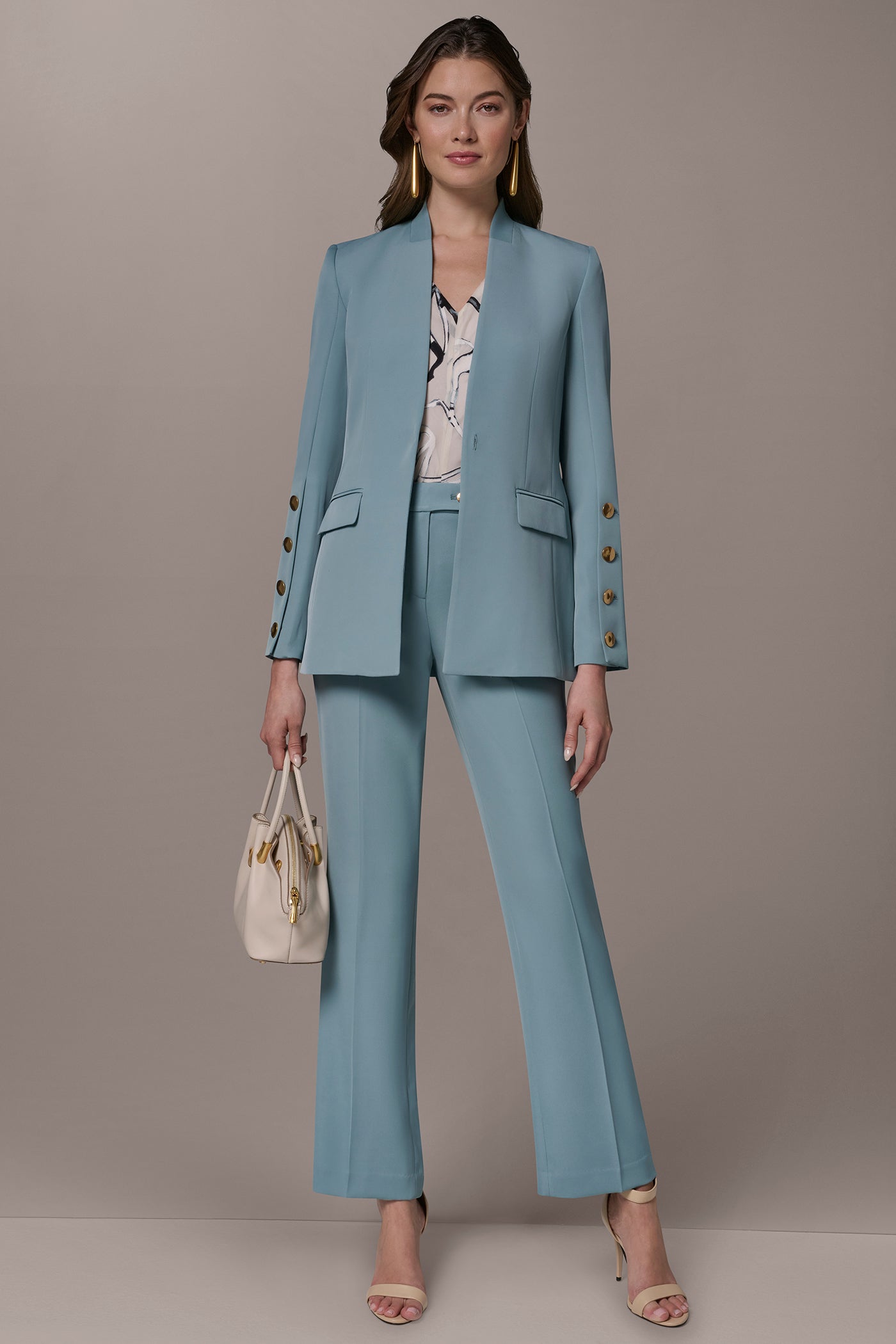 Donna Karan | BUTTON SLEEVE SUIT BLAZER