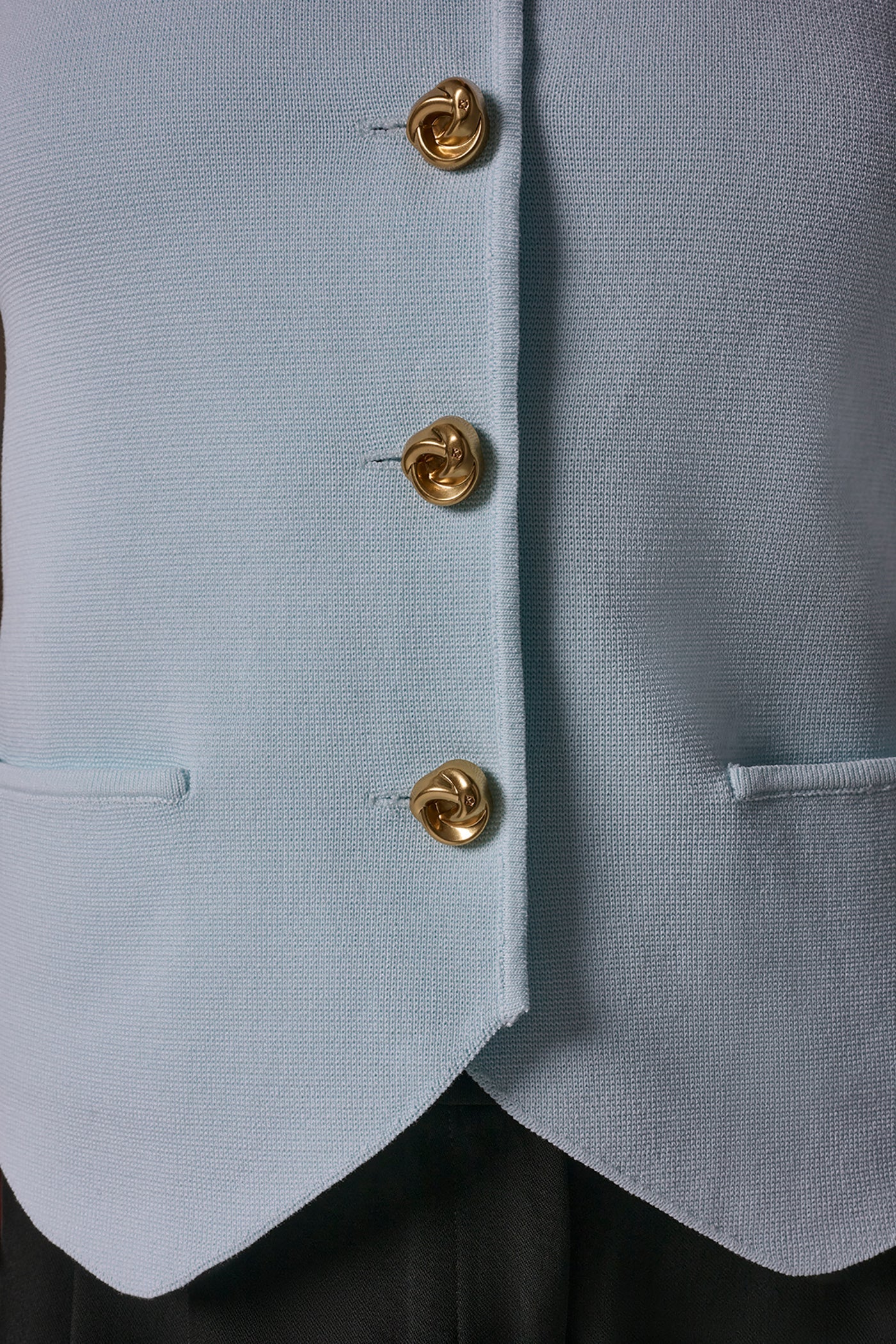 Donna Karan | CROPPED SWEATER SUIT VEST