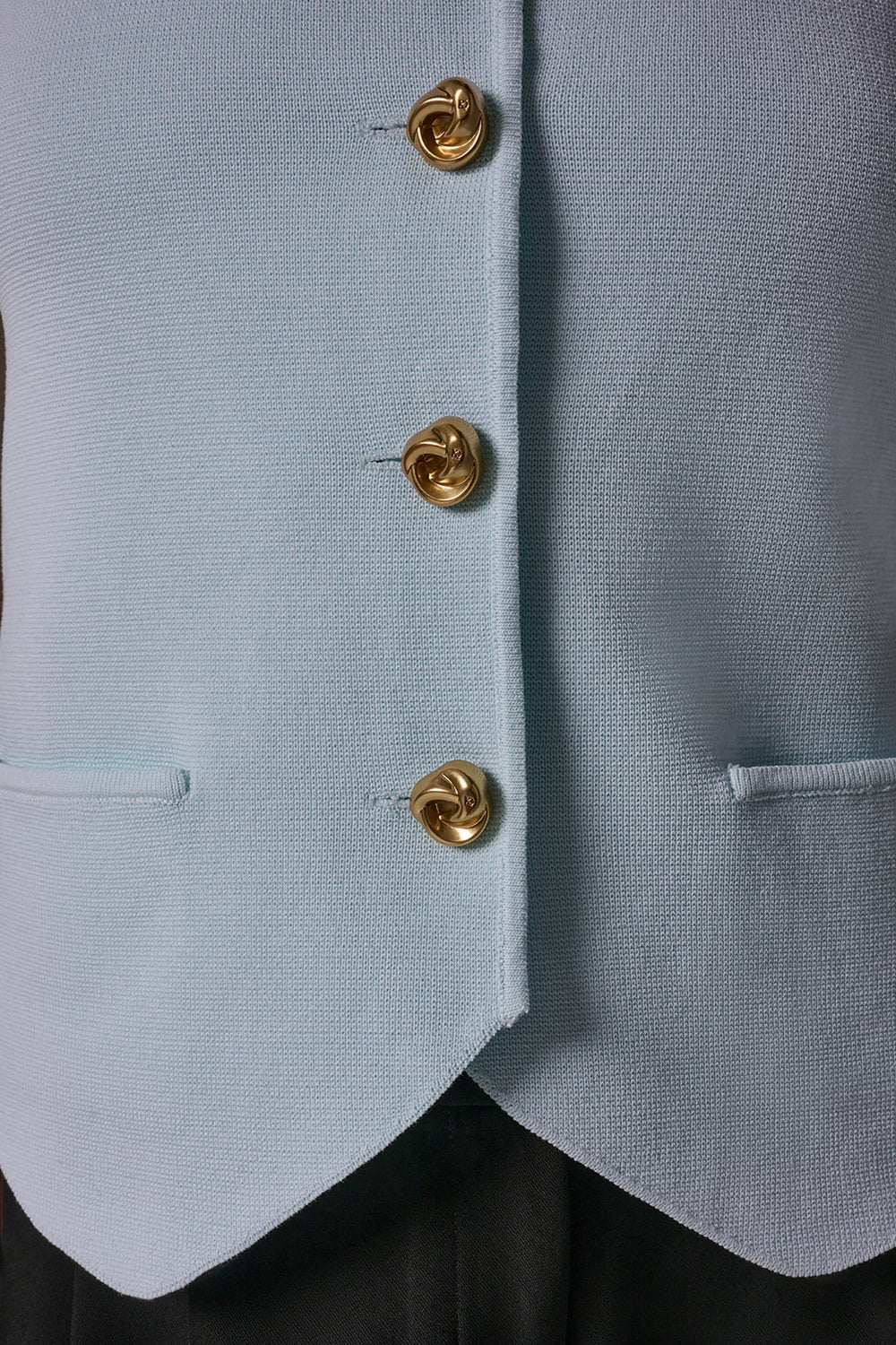 Donna Karan | CROPPED SWEATER SUIT VEST