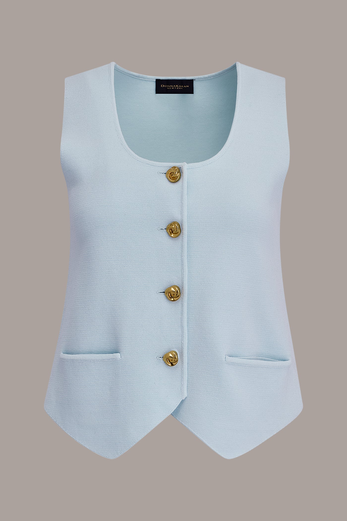 Donna Karan | CROPPED SWEATER SUIT VEST
