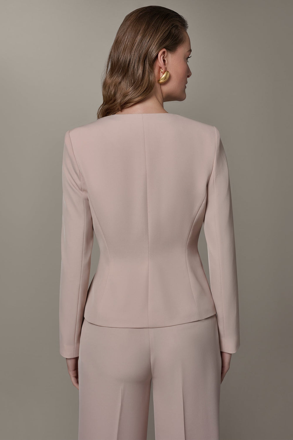 Donna Karan | CROPPED WRAP ZIP BLAZER