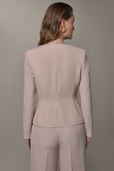 Donna Karan | CROPPED WRAP ZIP BLAZER