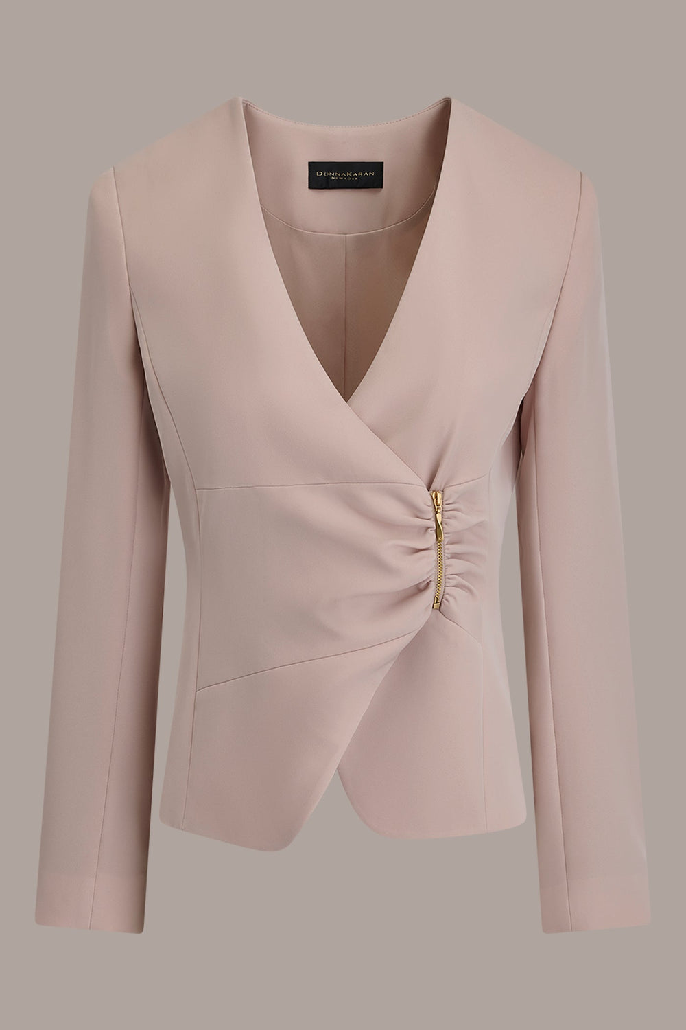 Donna Karan | CROPPED WRAP ZIP BLAZER