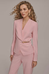 Donna Karan | BAR-EMBELLISHED WRAP BLAZER