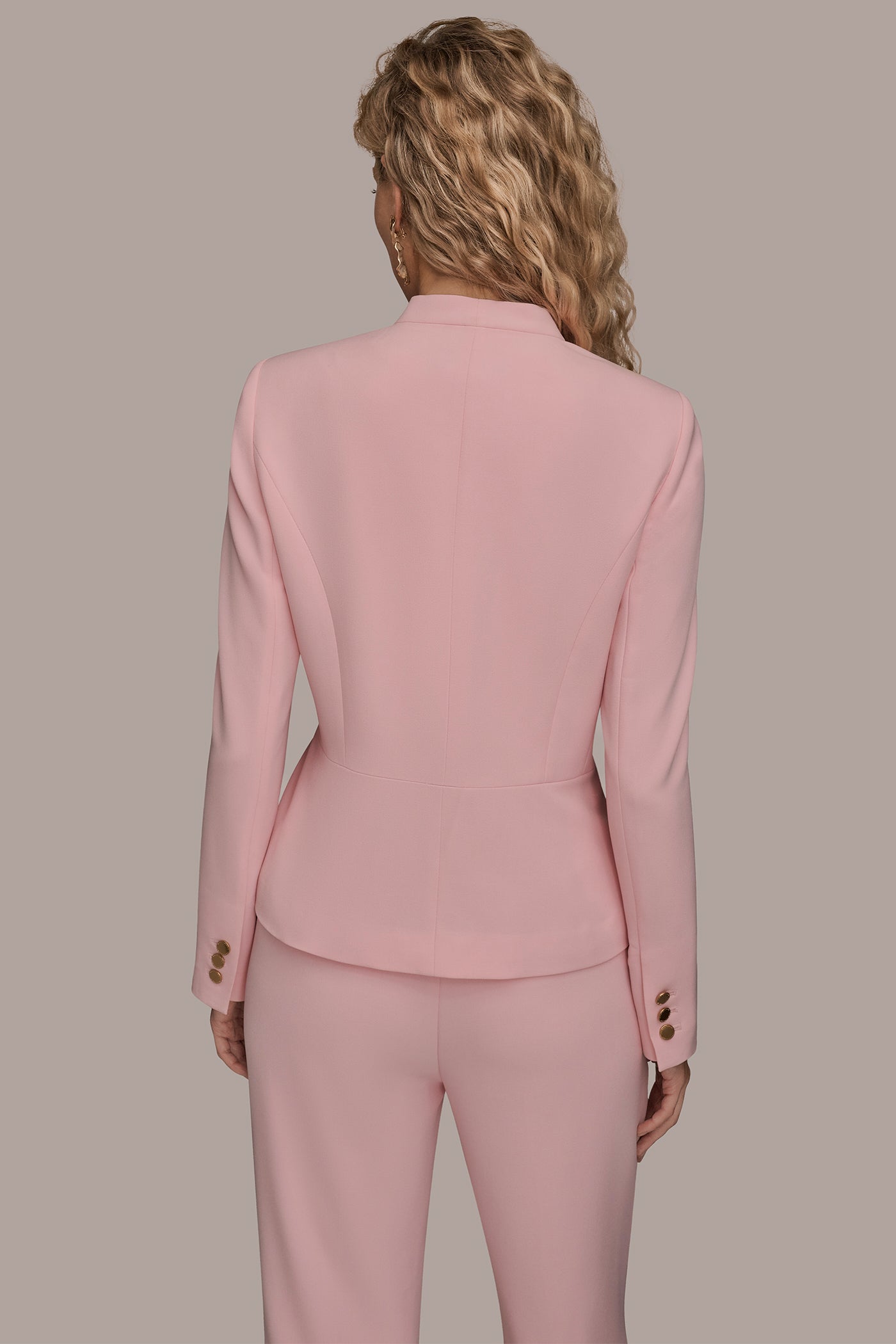 Donna Karan | BAR-EMBELLISHED WRAP BLAZER