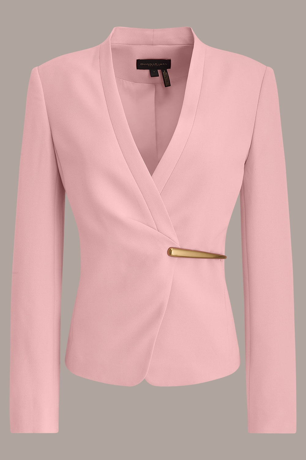 Donna Karan | BAR-EMBELLISHED WRAP BLAZER