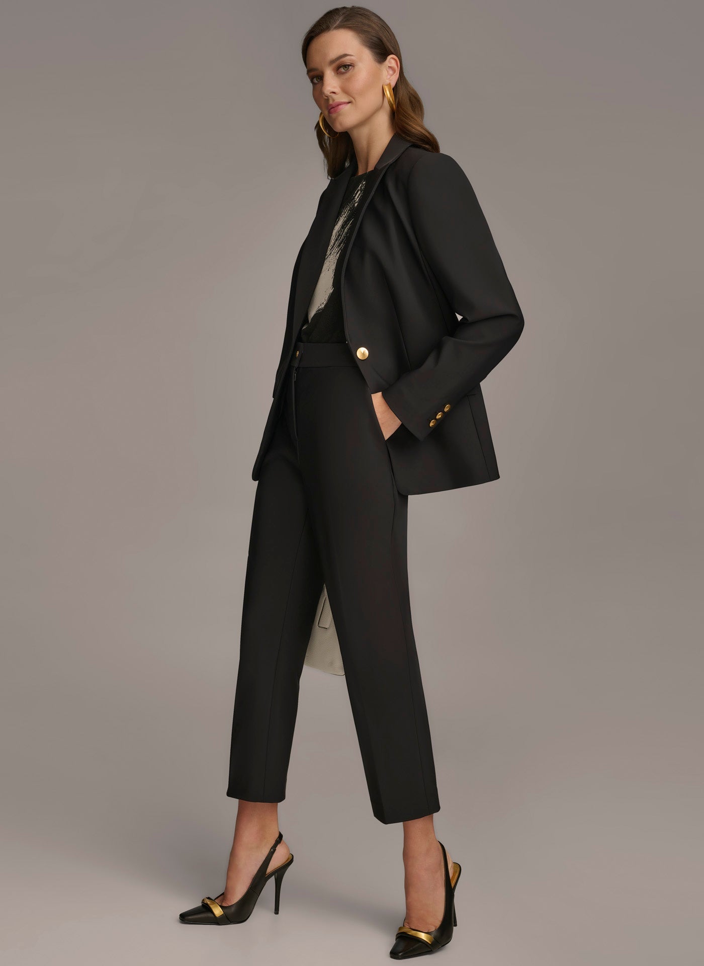 Donna Karan | ONE BUTTON JACKET