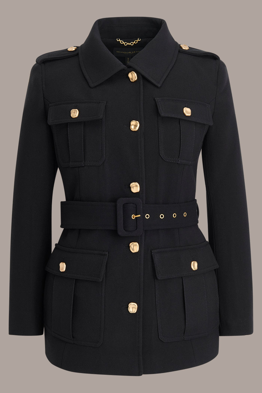 Donna Karan | BELTED MILITARY BLAZER