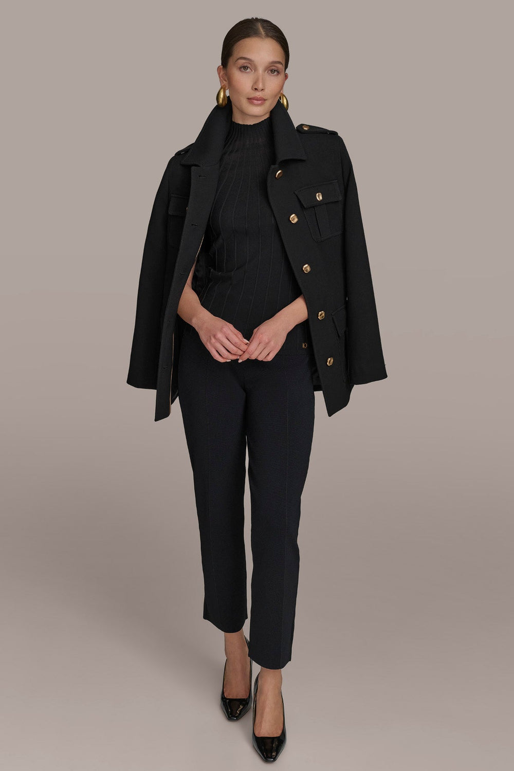 Donna Karan | BELTED MILITARY BLAZER