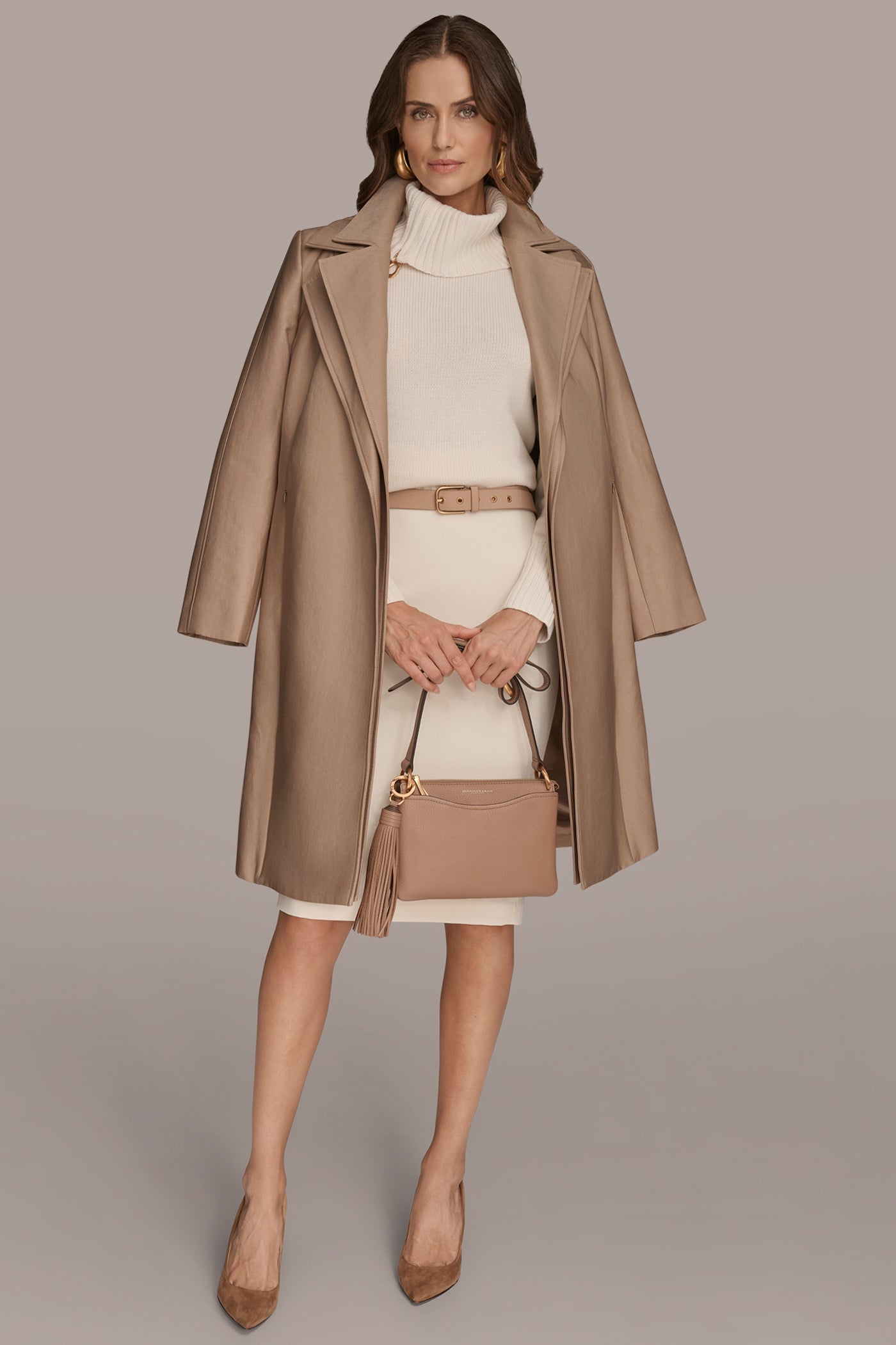 Donna Karan | DOUBLE COLLAR TRENCH