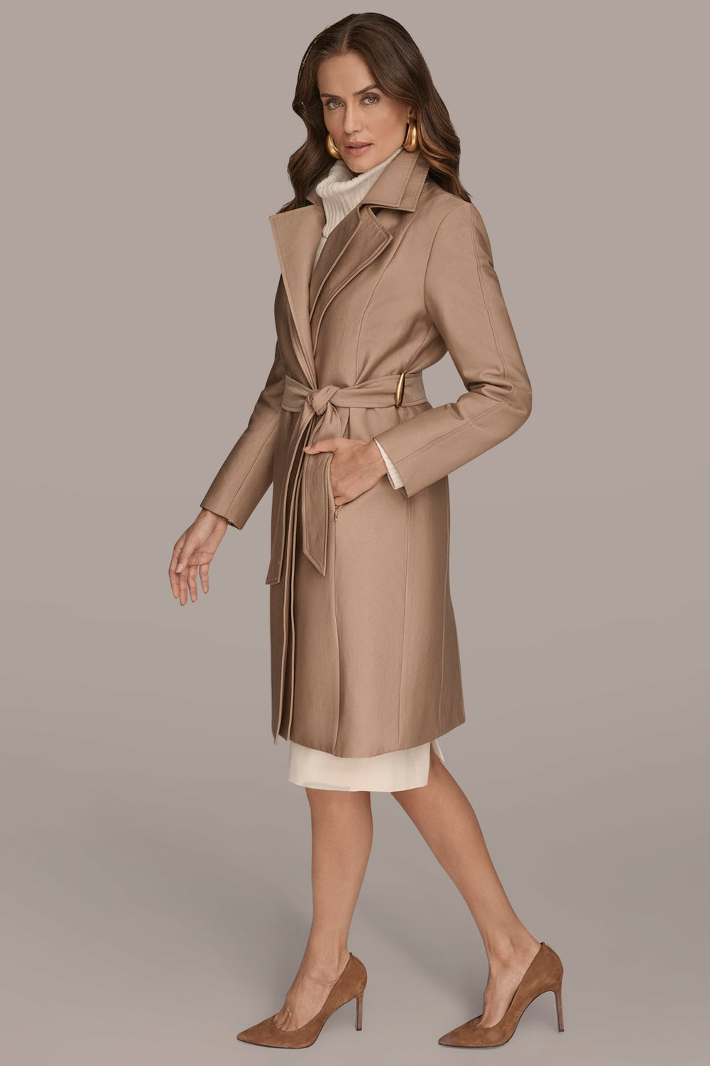 Donna Karan | DOUBLE COLLAR TRENCH