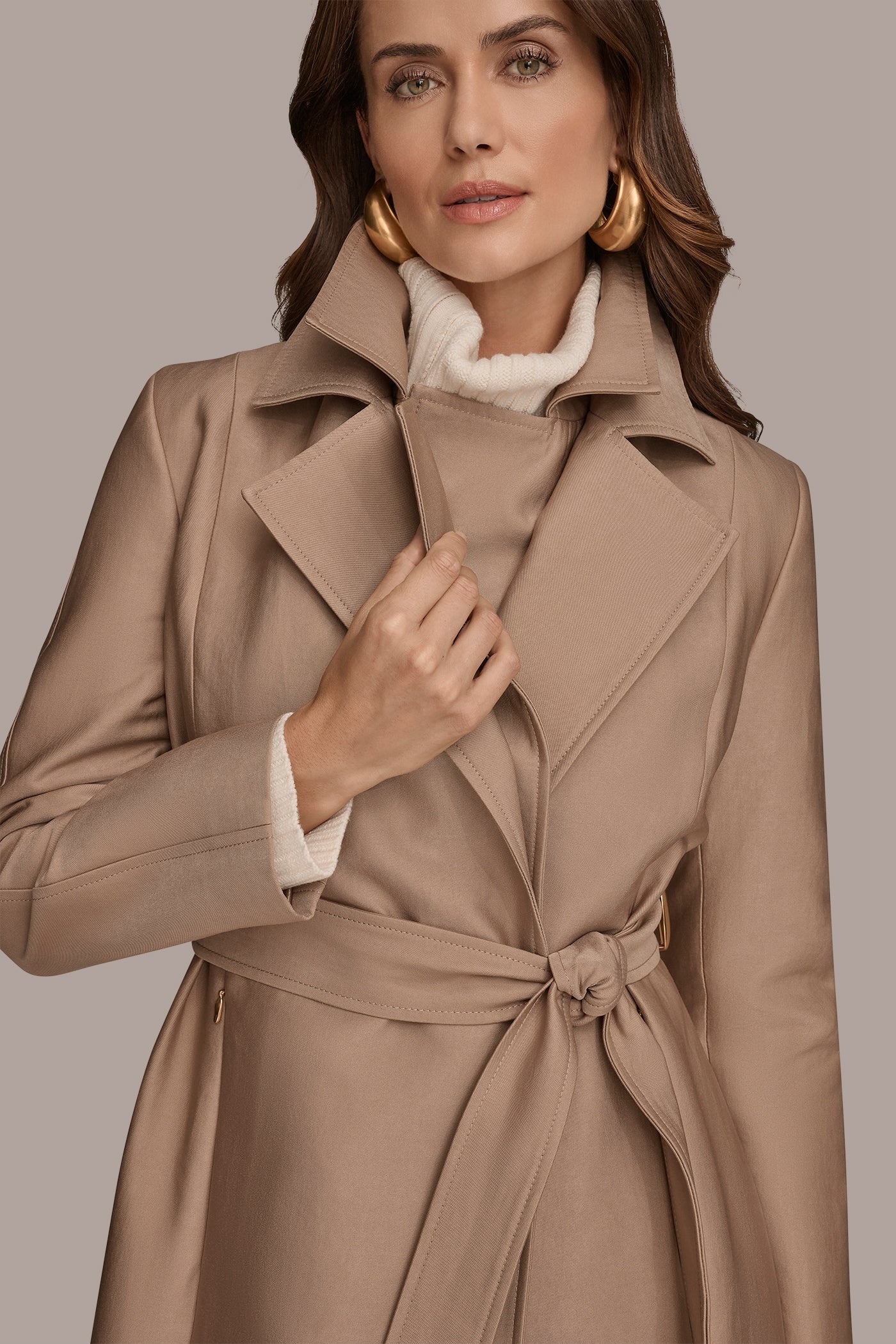 Donna Karan | DOUBLE COLLAR TRENCH