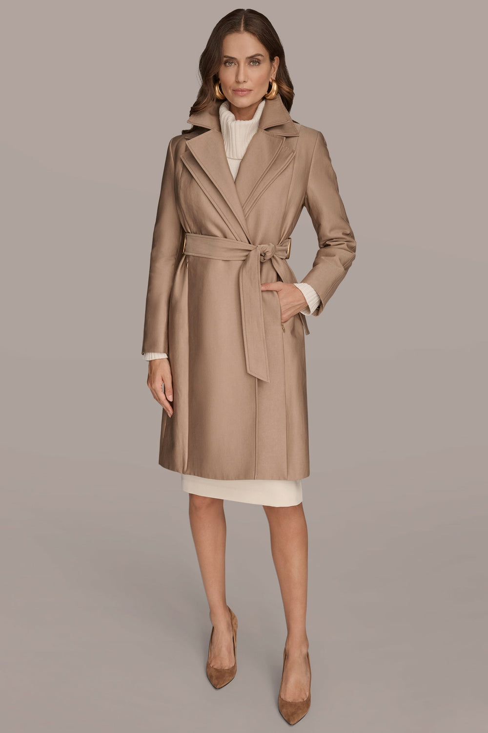 Donna Karan | DOUBLE COLLAR TRENCH